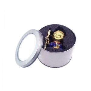 Fabriken säljer den cylindriska toppkåpan kan tänta lådor shaving Tvål tennburk (90mm * 60mm)