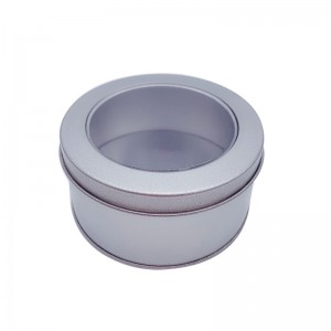 Factory Direct Sale Silver Round Metal Tenn Containrar med lock Kaffe Tenn Cans grossist (90mm * 40mm)
