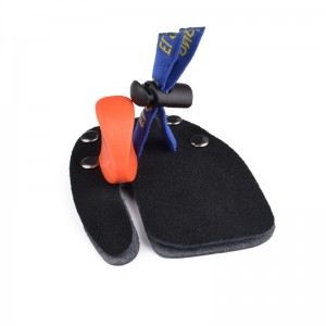 Elong Outdoor 42FT05 LH M Storlek Bågskytte Finger Tab Finger Protector Finger Saver Läder Skytte flik för Recurve Bow