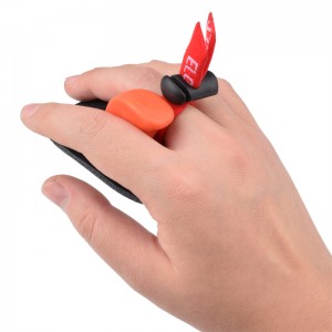 ELONG OUTOME 42FT06 S Storlek RH Bågskytte Fingerflik för Recurve Bow Target Shooting Target och övning