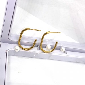 Rostfritt stål Vakuum Guldplätering 18K/14k örhänge