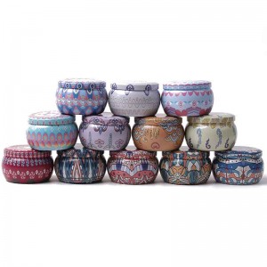 Ljusburk frostat metall kan godisförpackning tenn can 77 * 50mm