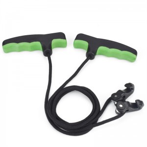 Nika Bågskytte 454012 Crossbows Rope Dubbelhandtag för bågskytte Förening Bow Shooting Crossbows Rope Cocker Aid Cocking String Tool