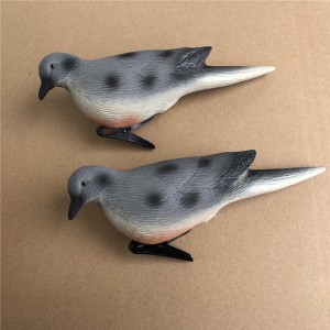 3d simulering turtledove plast duve jaktfåglar utomhus jakt decoy bete trädgård dekoration ornament