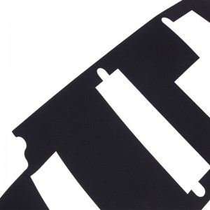 Flamskyddsmedel och lätt att vika PP-isolerande ark 0,25 mm effektisolerande packning Svart 3716 Isoleringsark