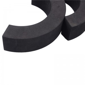 Shock-Absorberande EVA Heteroseksuell Material Flamskyddsmedel Svart Dongguan Skum EVA Heteroseksuell Material Gjutning