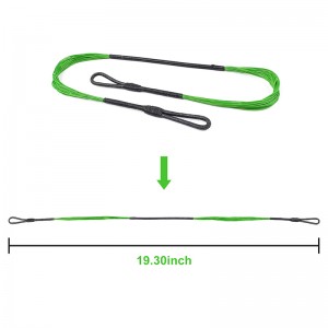 Elong Outdoor 280046-03 19.3inch 20 Strands Crossbow String Fluorescerande grönt för Cobra System Adder/R9
