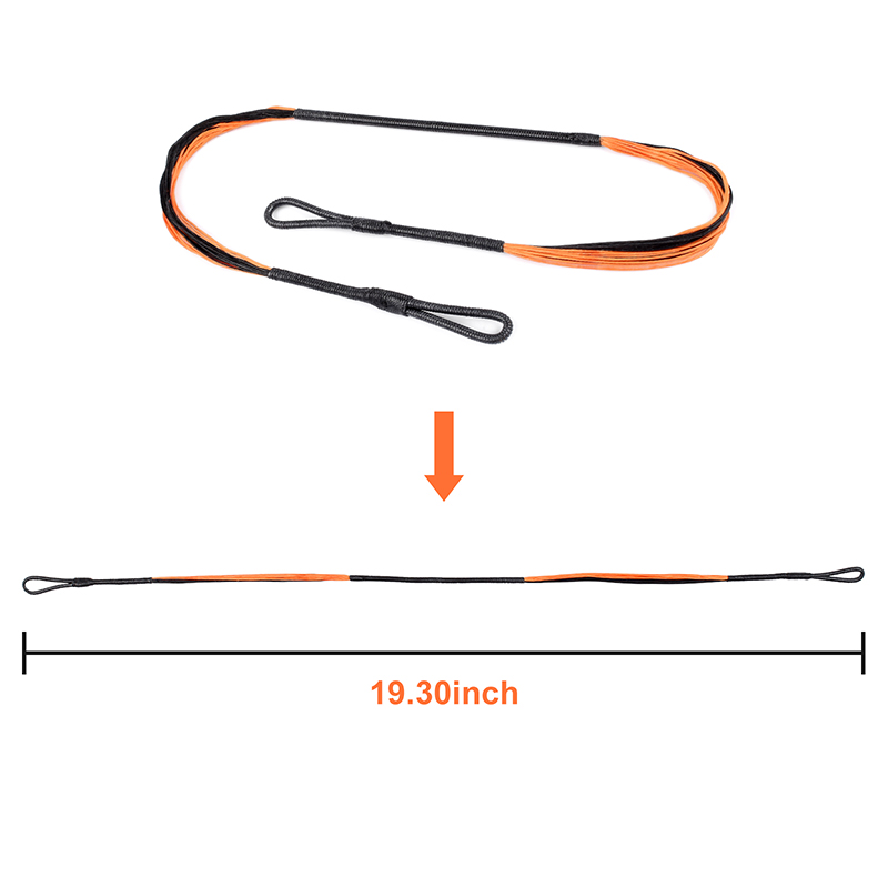 Elong Outdoor 280046-01 19.3inch 20 Strands Crossbow String Orange för Cobra System Adder/R9