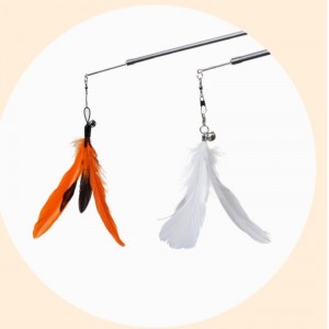 Cat Toy Funny Cat Stick 150cm lång tre-sektion Teleskopstång Rolig katt interaktiva roliga djur leksak katt leveranser