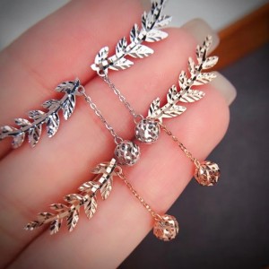 Tuochen smycken anpassade 18k ros/yellow guld mode örhängen hoops set för gåva