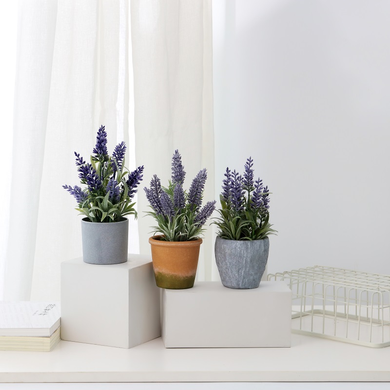 Hot Sale Factory Direct Supply Potted Artificiell Lavendel