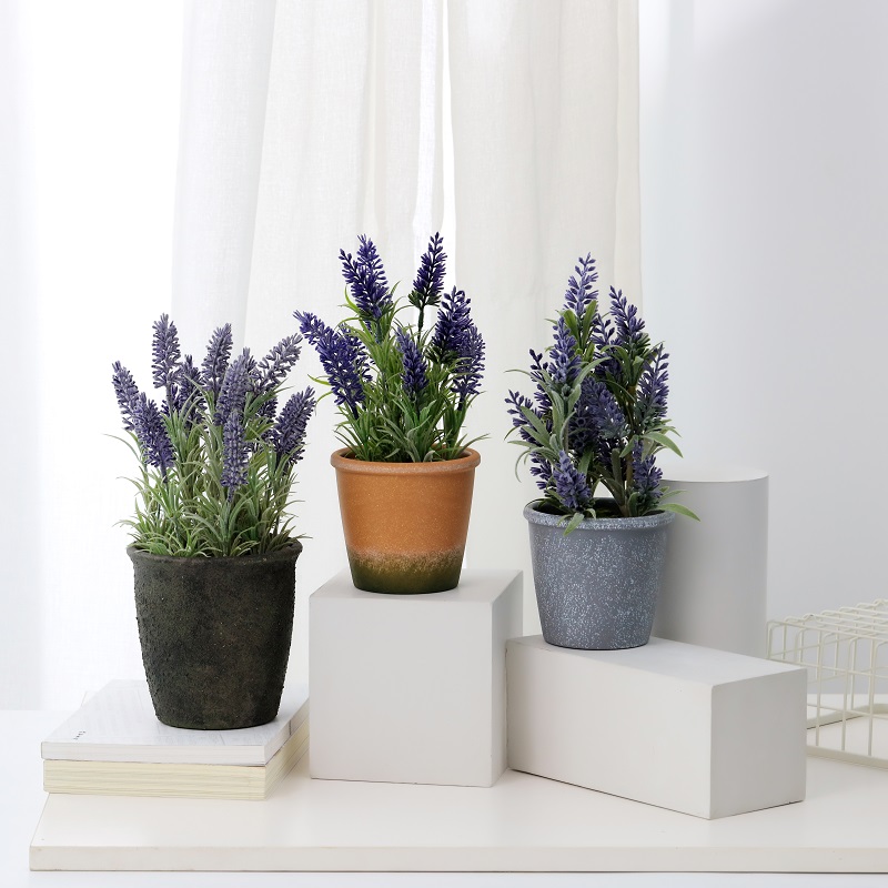 Hot Sale Factory Direct Supply Potted Artificiell Lavendel