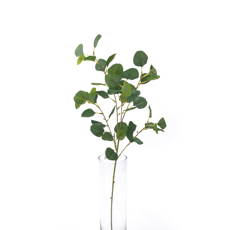 Hög simulering Enkelt gren Artificiell växt Konstgjorda blad för försäljning