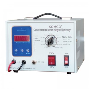 Komco batteriladdare, 12V/24V/36V/48V/60V/36V \\
48V \\
60V \\
72V Spänning och strömjusterad, bil laddare och underhållare för bil, lastbil, golfbil, gräsklippare, marin, båt, snöskoter, ATV, RV, SLA Agm Gel CE EFB