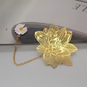 Reklam Brass Bokmärken Reklam Guld Håled Out Logo Souvenir Metal Bookmark