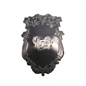 Metallguld anodiserad anpassad aluminium parfymklistermärke