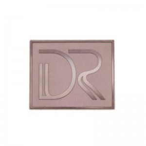 Custom Gold Graverad 3D Aluminium Embossed Metal Logo Plate för handväska