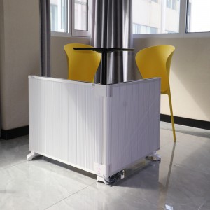 Fällande frittstående rumsvärmare