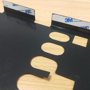 0.5mm svart PC-isoleringsblad, lätt att vikas och forma Mylar-arket, flamskyddsmedelsbatteriets isoleringsblad Bearbetning Silkskärm