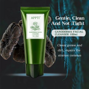 Privat etikett Anti Acne Aloe Vera Face Wash Facial Cleanser Ganoderma Essence Fash Wash