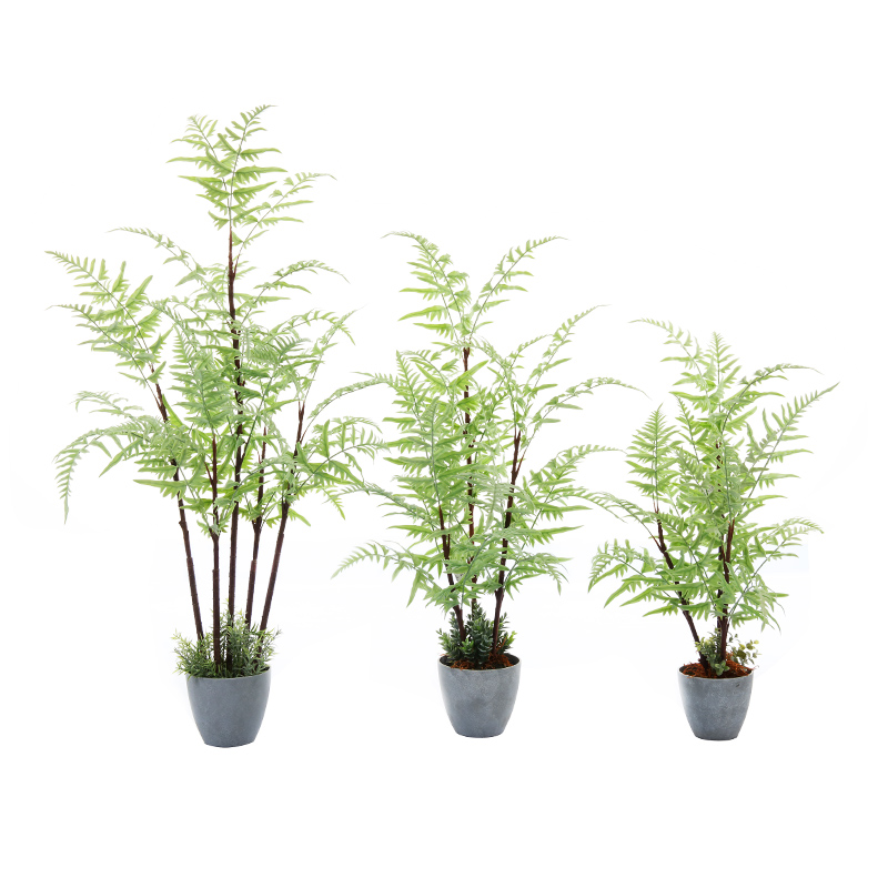 Hot Sale Realistic Chlorophytum Comosum Tree Artificial Plant Artificial Tree Potted Fern