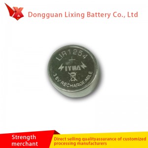 Tillverkarens anpassad Bluetooth LIR1254 Knapp Batteri Högkapacitet Polymer Litium Batteri Uppladdningsbart Batteri