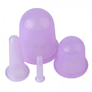 Bra användning Silikon Vakuum Facial Cupping Massage Cups Set