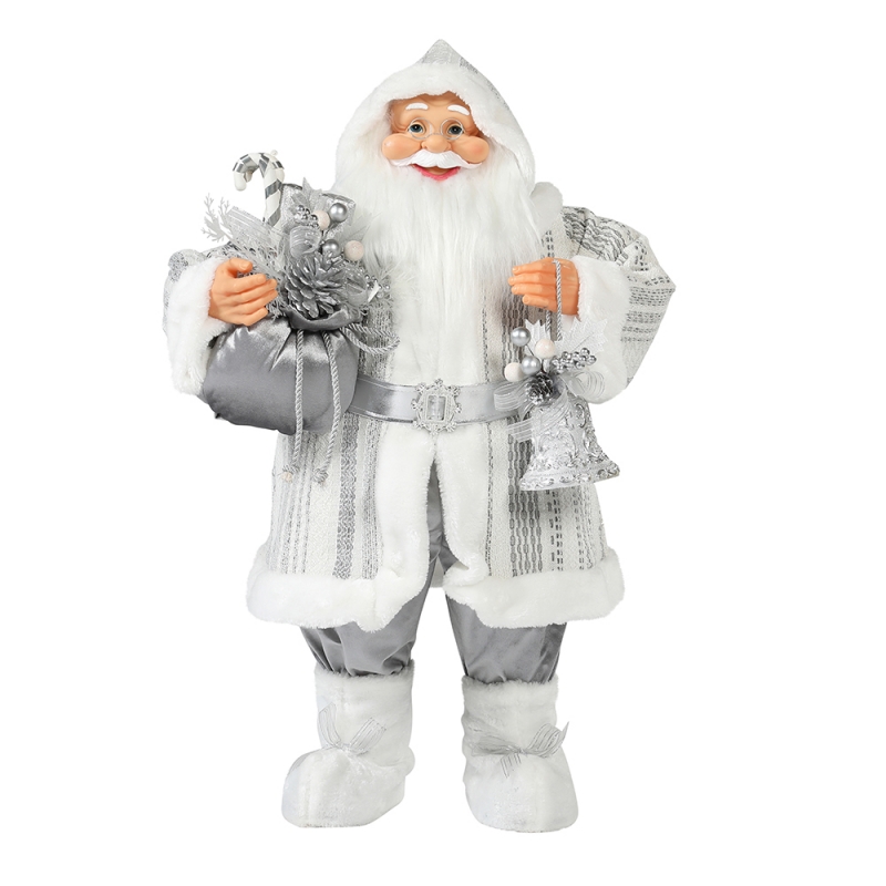 30 ~ 110cm Julstående Santa Claus Ornament Deluxe Dekoration Festival Holiday Figurinsamling Traditionell Xmas