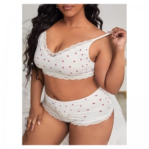 2022 Lenceria Trendy Transparent Lace Bralette Set Se igenom Hollow Out Hot Sexy Women Underkläder