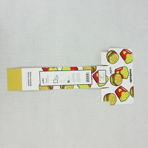 Mat etikett papperskort