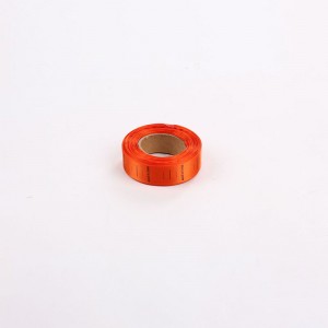 Färgglada vävda kläder etiketter