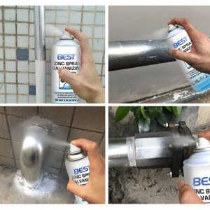 Zink Spray Galvanizing Zink Rich Paint Protective Coating Spray 400 ml Kall Galvaniserande Zink Spray