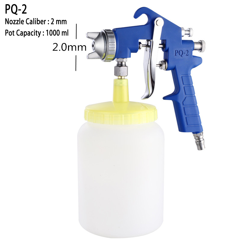 PQ-2 Luftspraypistol 2,0 mm Munstycke OEM Fabriksplastmetall Hög effektivitet Atomizing pneumatiska färgverktyg för bil och möbler