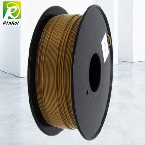 Pinrui högkvalitativ 1 kg 3d pla skrivarfilament guldfärg