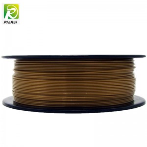 Pinrui högkvalitativ 1 kg 3d pla skrivarfilament guldfärg