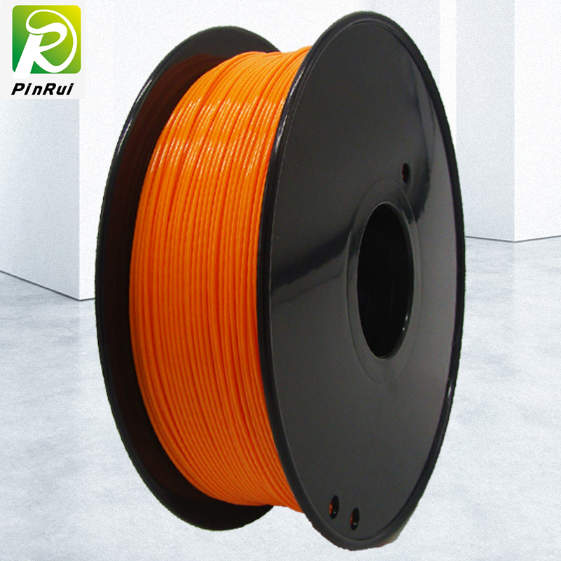 Pinrui högkvalitativ 1kg 3d pla skrivare filament orange färg