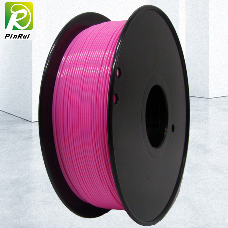 Pinrui högkvalitativ 1kg 3d pla skrivare filament rosa färg