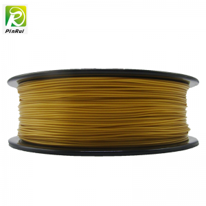 Pinrui Högkvalitativ 1kg 3D PLA Printer Filament Gul guldfärg