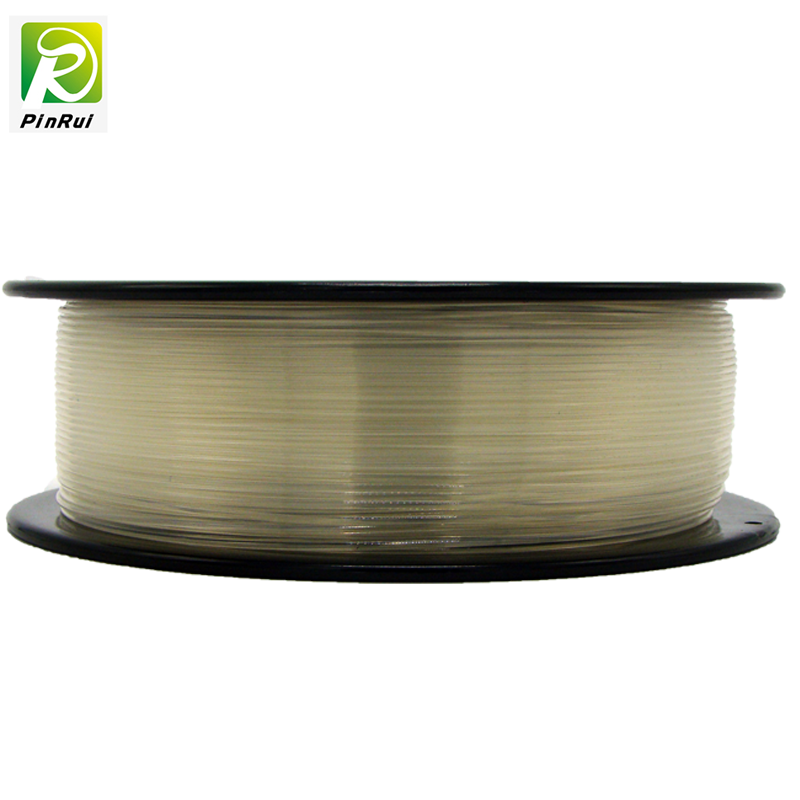 Pinrui Högkvalitativ 1kg 3D PLA Printer Filament Pure Transparent Färg