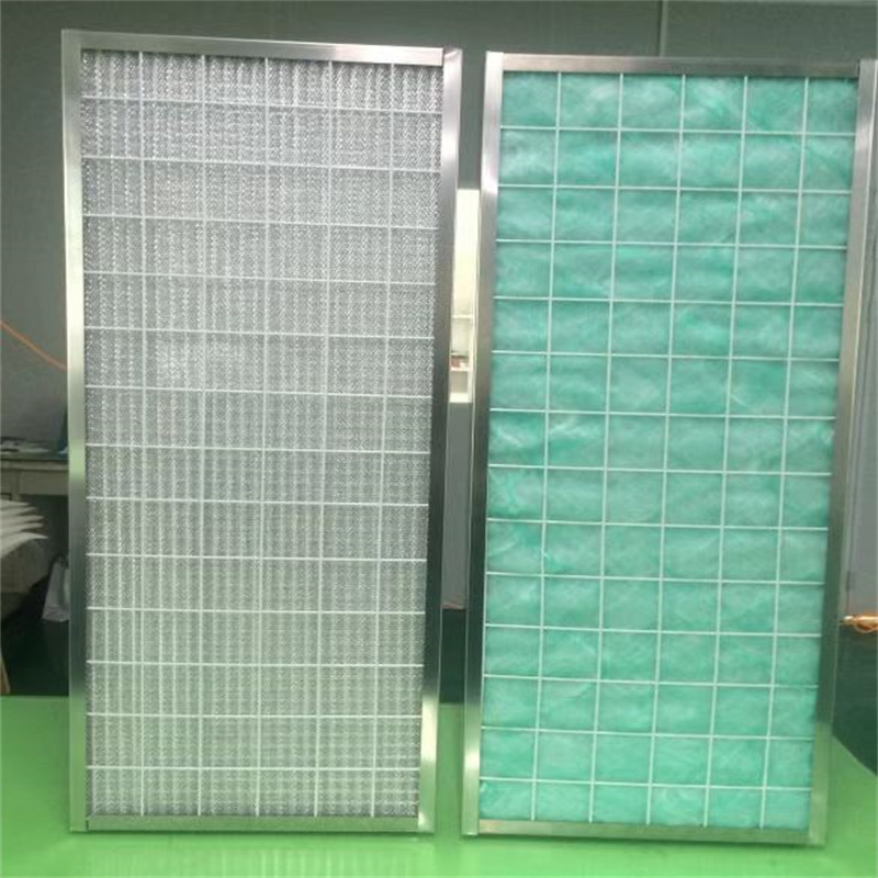 Kommersiellt köksområde Hood Metal Mesh Fettfilter/aluminum Tvättbar Pläterad Panel Pre VVS-filter