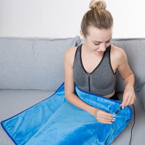 Elektrisk uppvärmd filt, uppvärmd fleece resa filt för bilar, lastbilar, SUV \\\\ \'s