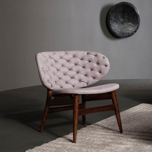 Högkvalitativ Modern Design High Back Accent Chair Luxury Äkta Läder Sofa Stol för vardagsrum