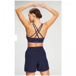 Multi-Strap Cross-Back och Inbyggd Cup Sports Bra Set