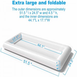 Uppblåsbara vit isstång, isflöde, uppblåsbara pool