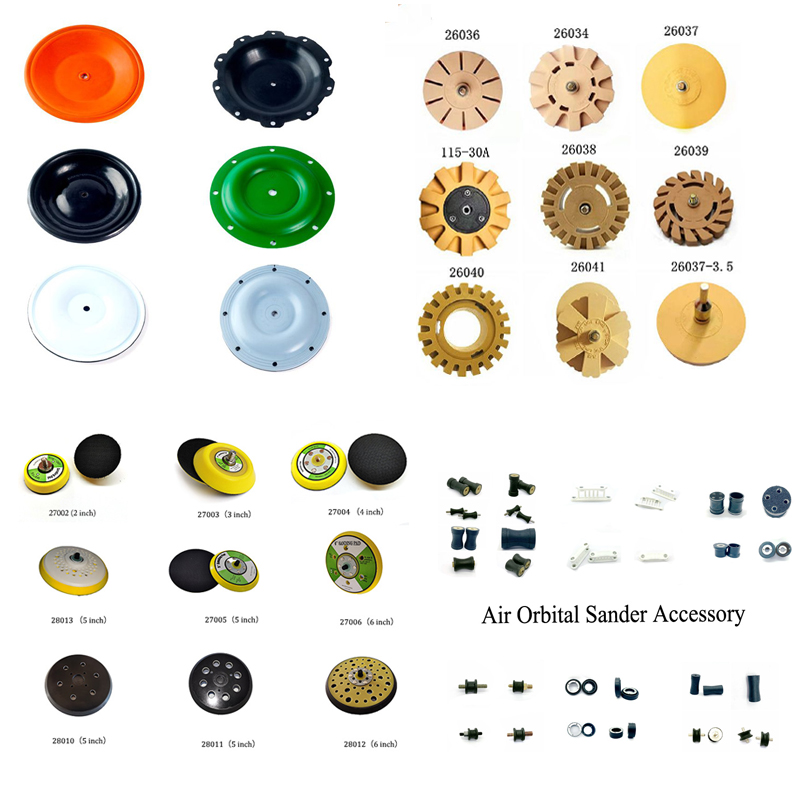 En mängd pneumatiska tillbehör kan anpassas