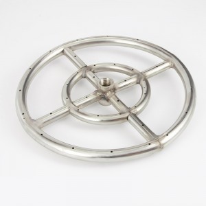 Steel Round Fire Pit Burner&Metallrörljusfixtur