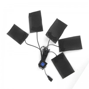 Tillverkarens högkvalitativ 5V 7,4V elektrisk kolfiber för klädjacka