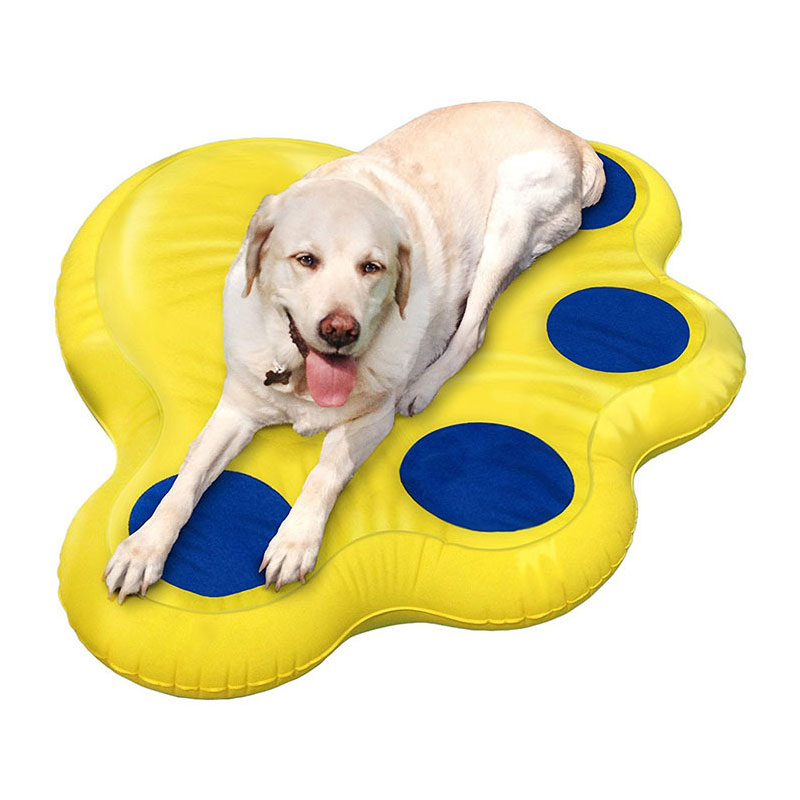 Factory PVC uppblåsbara flytande husdjursrad för hund, hundflotta för pool, uppblåsbara vistelse torr flottör för hundar