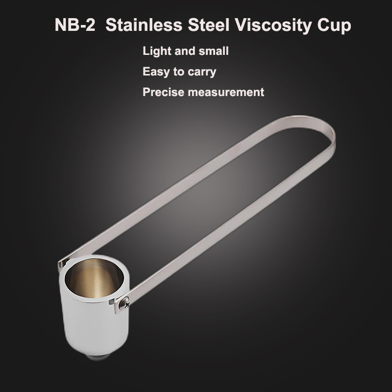 Rostfritt stål Viskositet Cup Laboratory Viscometer Lab Paint Printing Ink Viscosity Test Cup