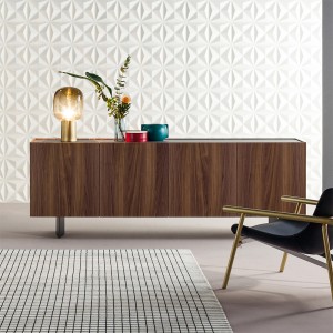 Nordic Modern Walnut Wood Sideboard träskåp tv -skåp vardagsrum